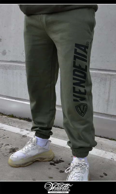 v1233__a Tepláky Pánske / HG - CARBON Sweatpants / Army / v1233 – Obrázok 1
