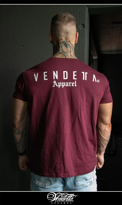 v1373 bordova__b Tričko Pánske / Street Apparel T-Shirt 2 / Bordová / v1373 – Obrázok 1