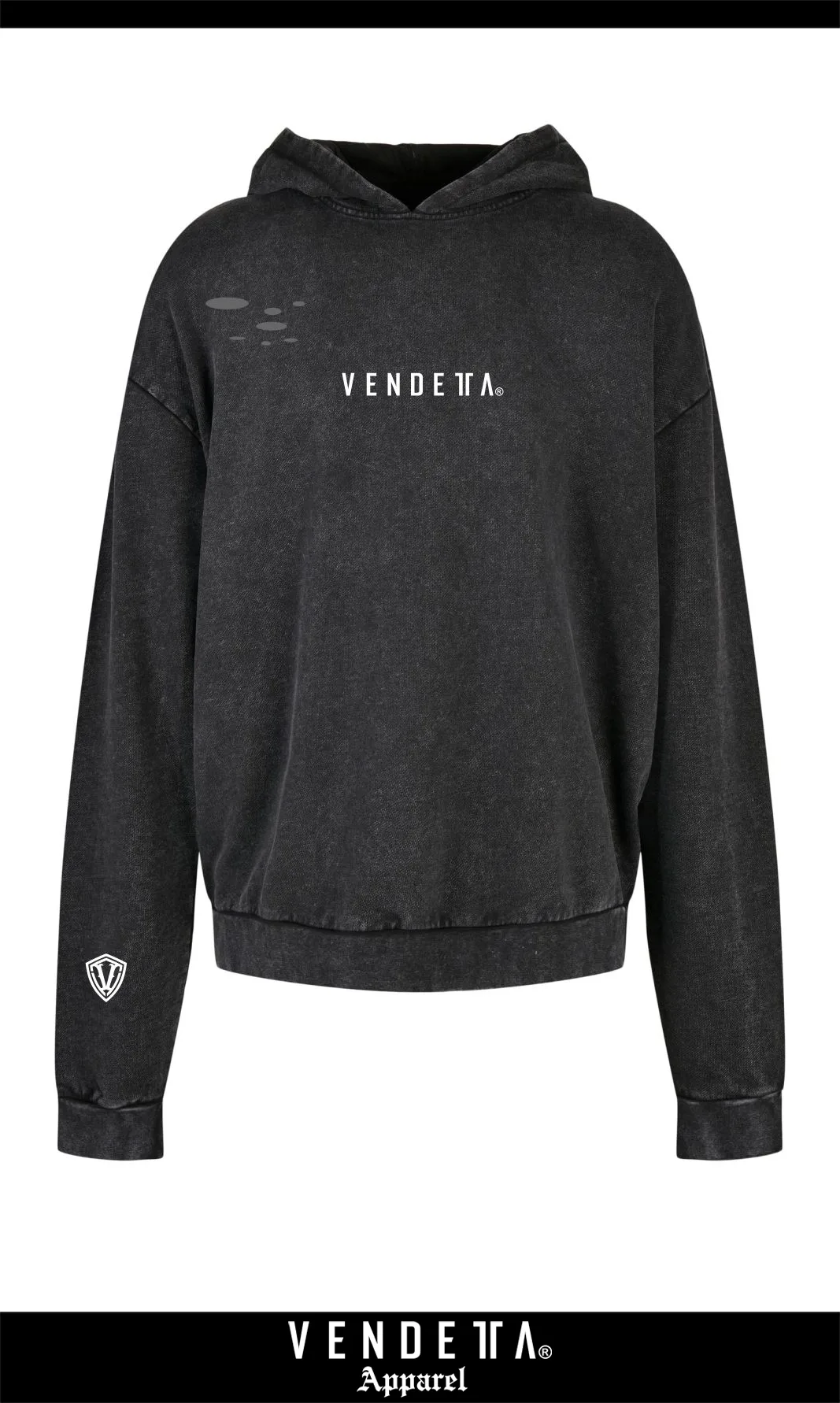 v1639 black__a Mikina Oversize Dámska / Oversized Hoody Batika / Čierna / v1639 – Obrázok 1
