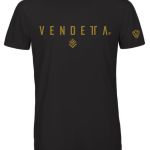 Tričko Pánske / T-Shirt Classic / Čierna - Zlatá / v1649