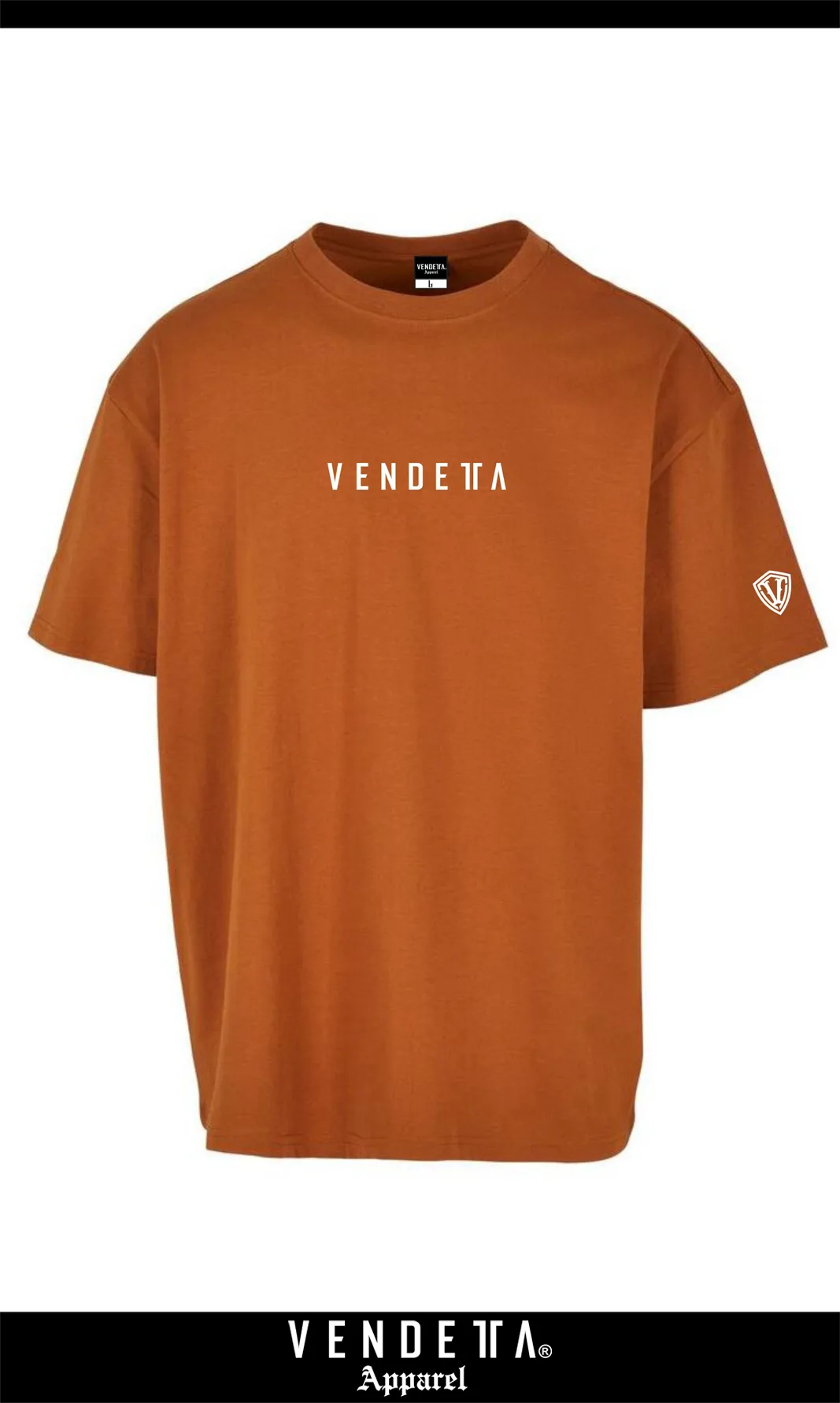 Tričko Pánske / T-shirt Oversize 1 / Hnedá / v1647 – Obrázok 1