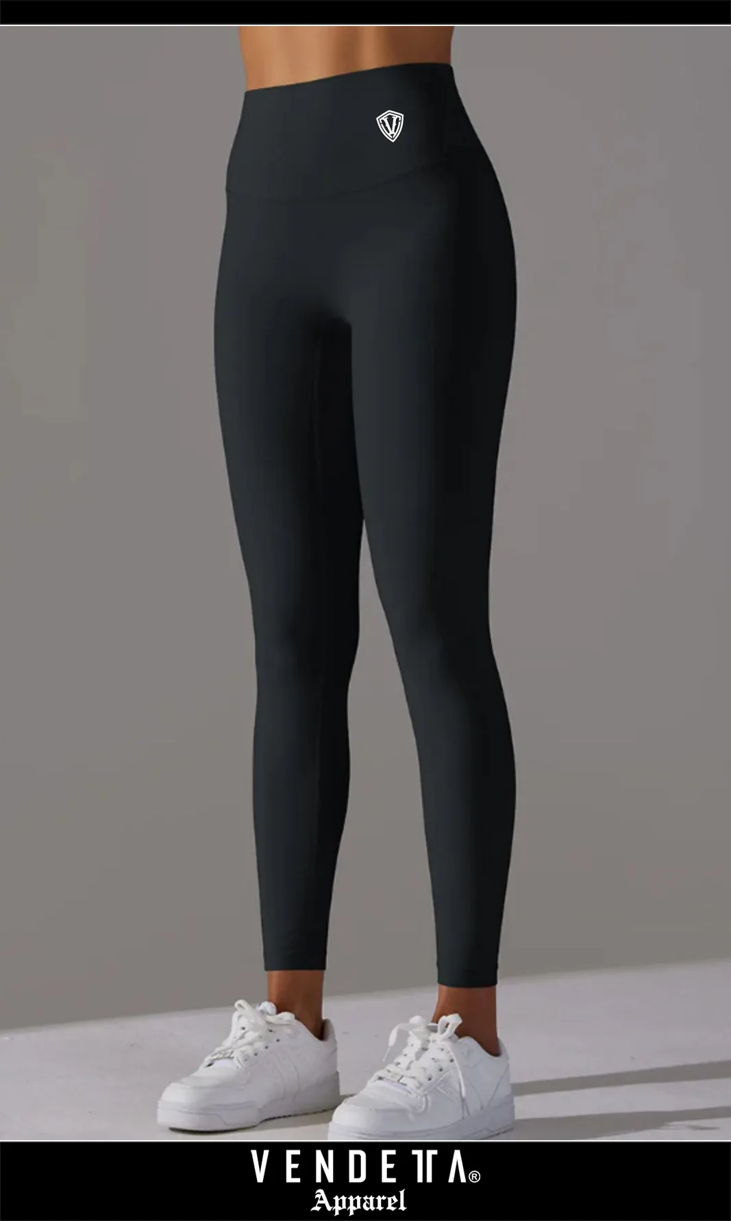 Legíny Bezšvové Dámsky / Vrecko / Classic Leggings / Čierna / v1687 – Obrázok 1