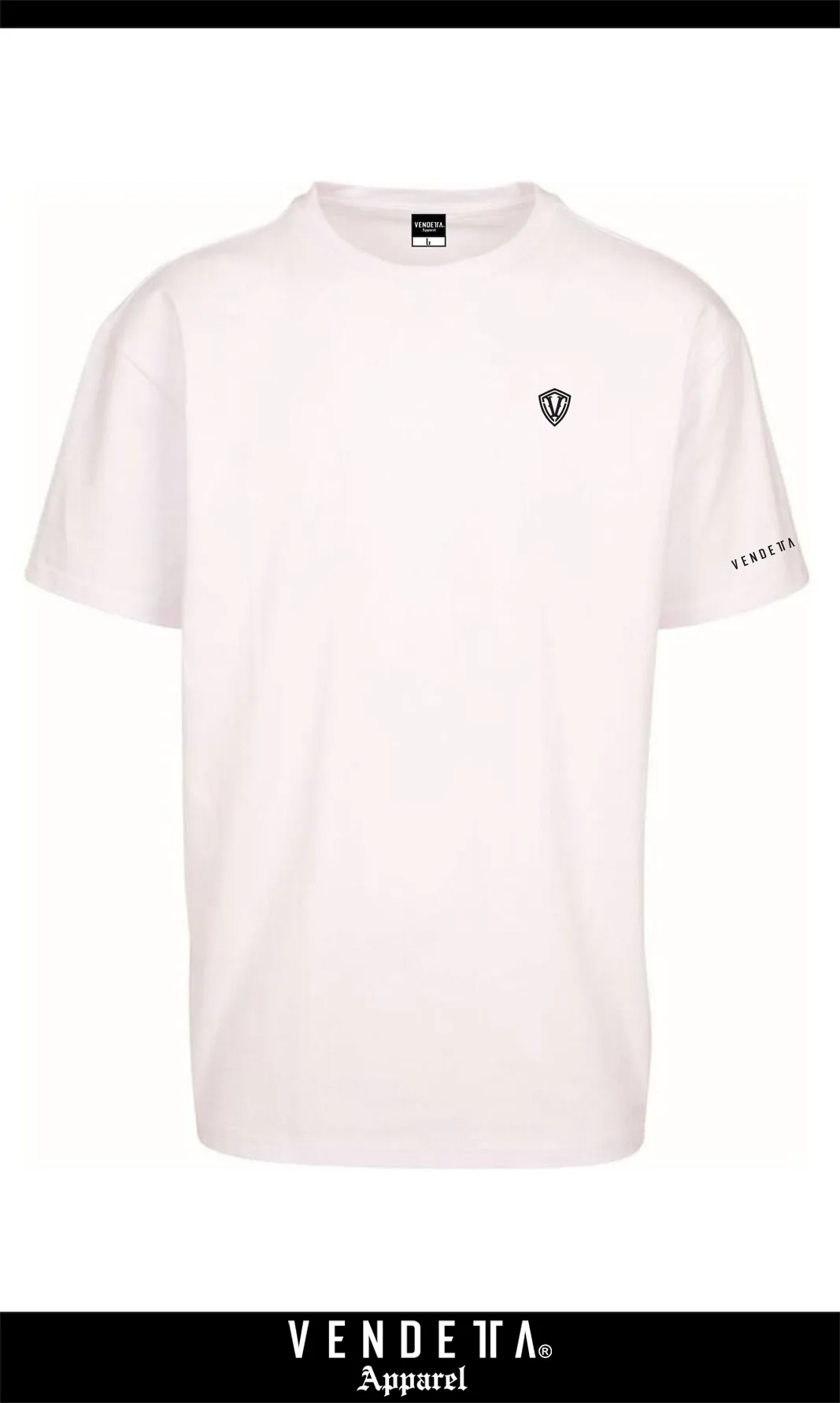 Tričko Pánske / T-shirt Oversize 1 / 3D Logo / Biela / v1700 – Obrázok 1