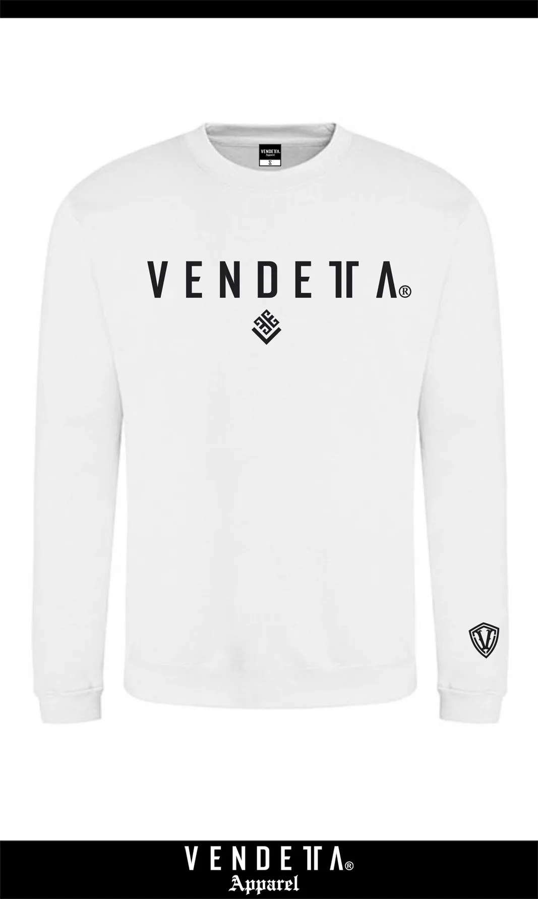 v1658 white__a Mikina Pánska / CLASSIC sweatshirt / Biela / v1658 – Obrázok 1