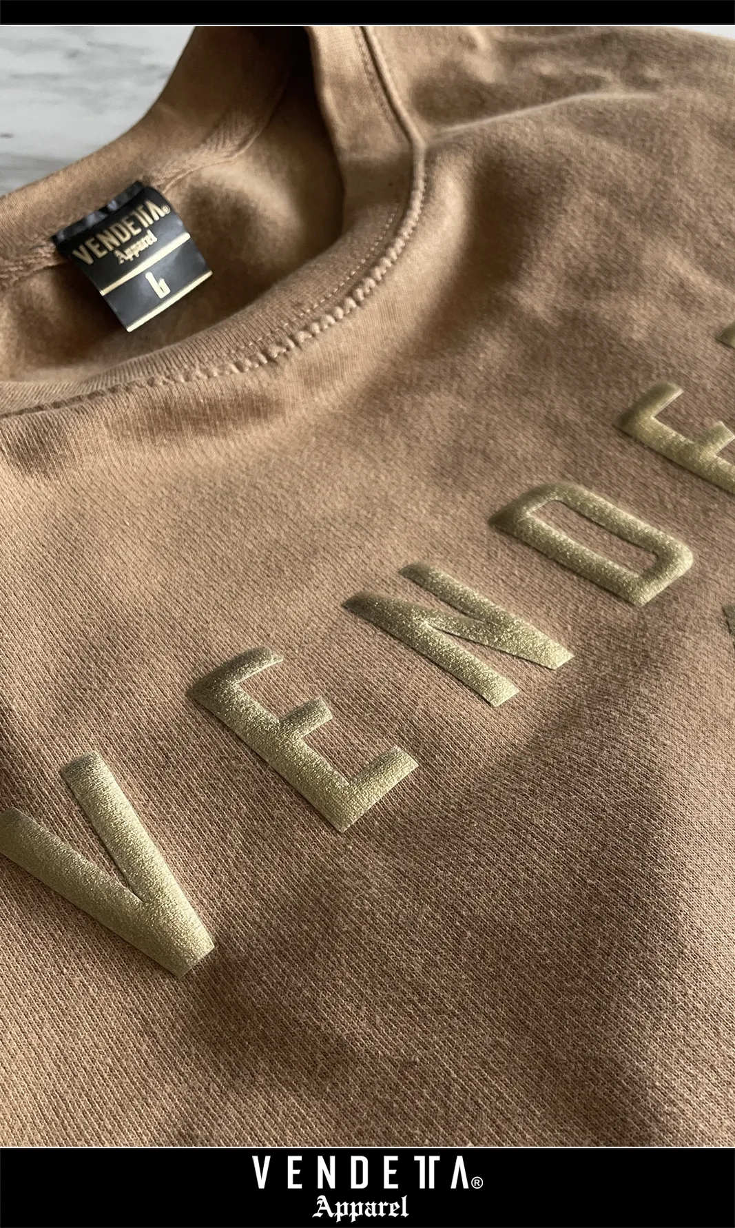 Mikina s Kapucňou Dámska / Hoodie Oversize / Hnedá / v1683 – Obrázok 4