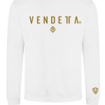 Mikina Dámska / CLASSIC sweatshirt / Biela-Zlatá / v1661