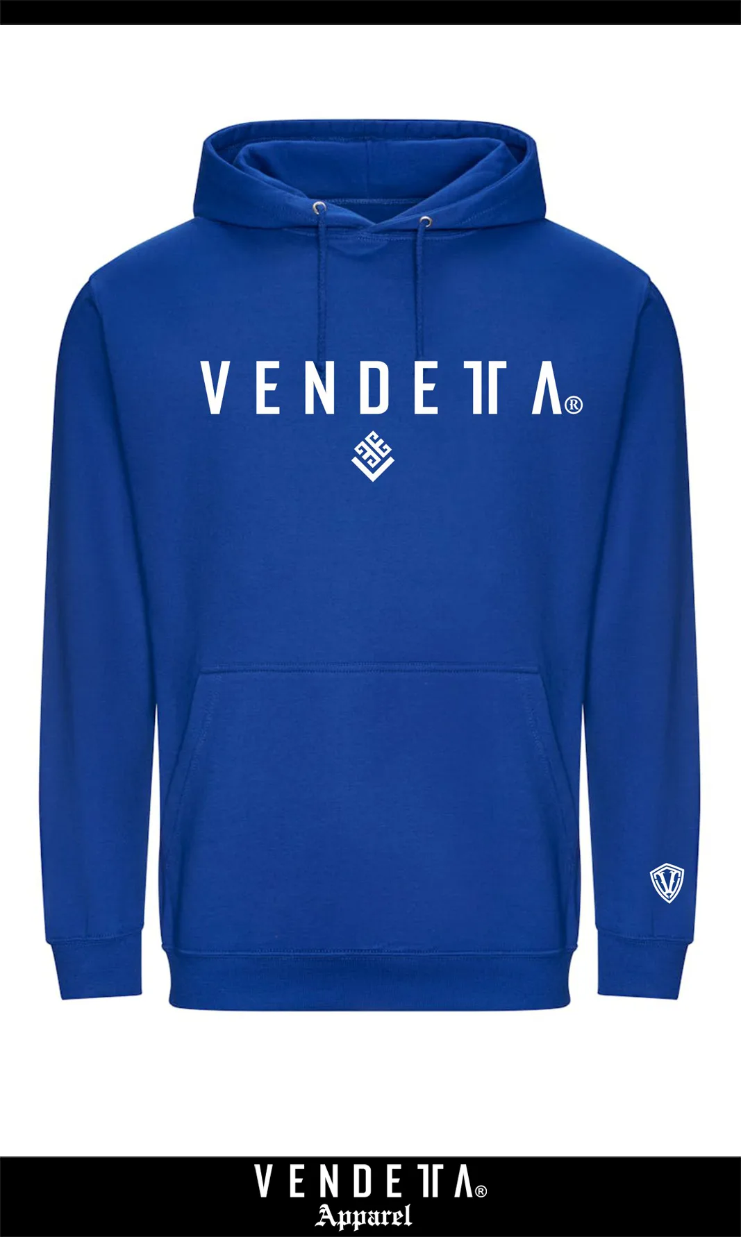 v1683 Bright Royal__a Mikina s Kapucňou Dámska / Hoodie Oversize / Modrá / v1683 – Obrázok 1