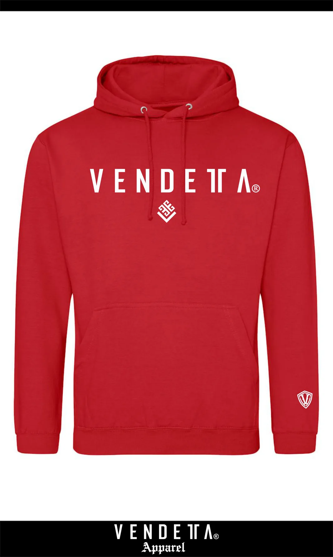 v1683 fire red__a Mikina s Kapucňou Dámska / Hoodie Oversize / Červená / v1683 – Obrázok 1