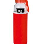 FLAŠKA Sklo + Neopren púzdro / Bottle Sport 500 ml / Červená / v1706