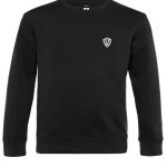Mikina Dámska / CLASSIC sweatshirt fitness / Čierna - Biela / v1710