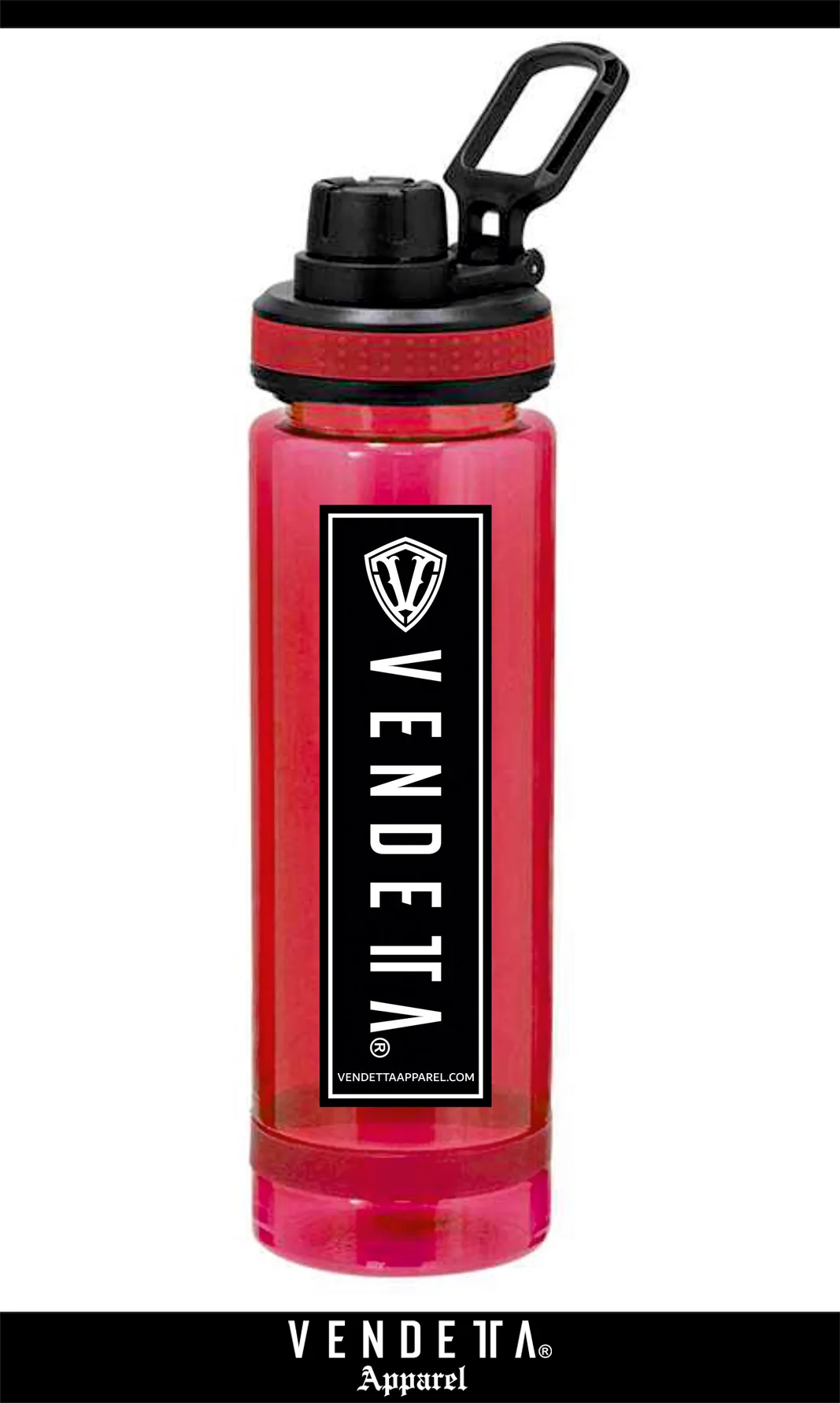 v1657 red__a FLAŠKA Plast / Bottle Sport 700 ml / Červená / v1657 – Obrázok 1