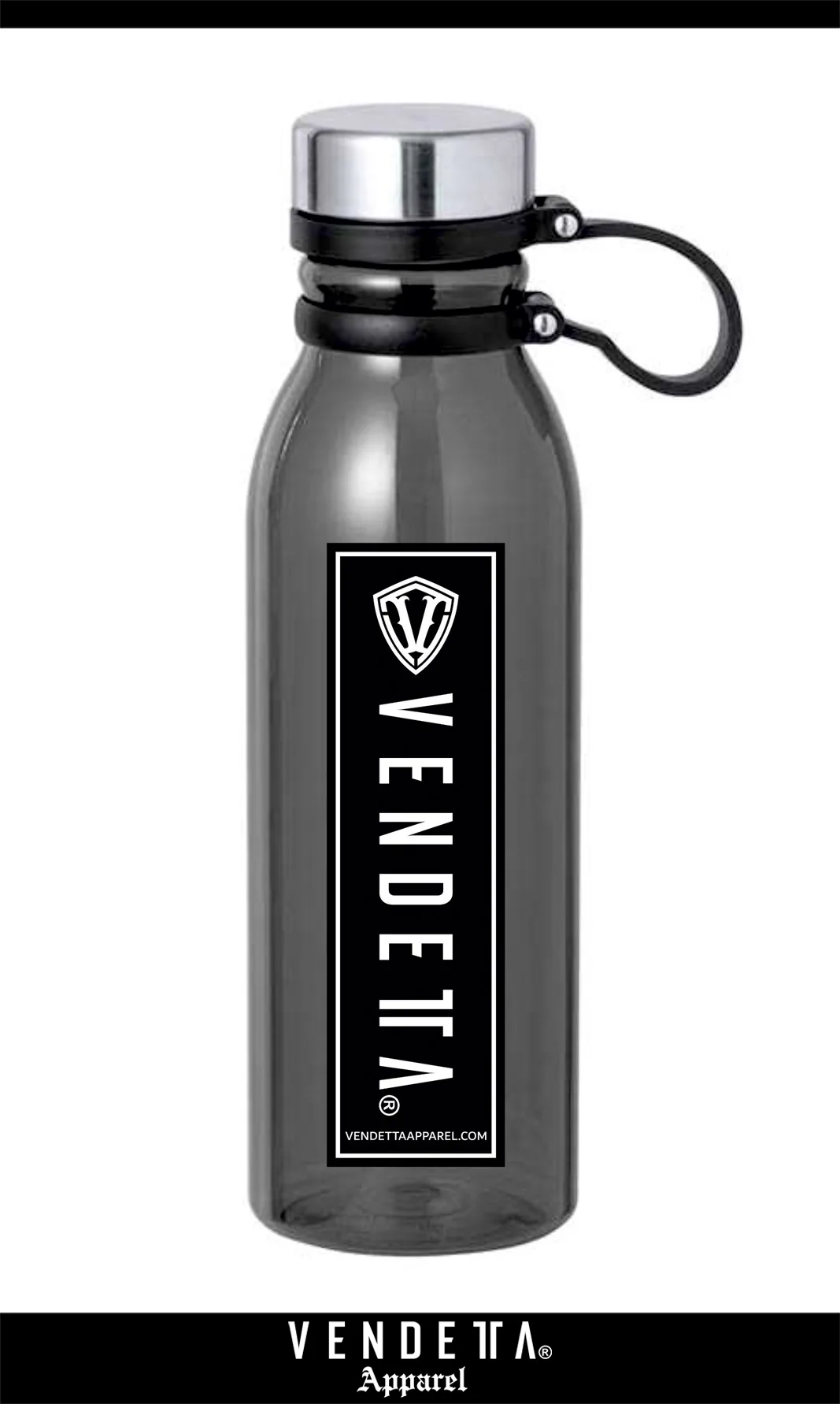 v1698 black__a FLAŠKA Plast / Bottle Sport 830 ml / Čierna / v1698 – Obrázok 1