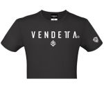 Tričko Dámske / CROP T-Shirt   / čierna - biela / v1720