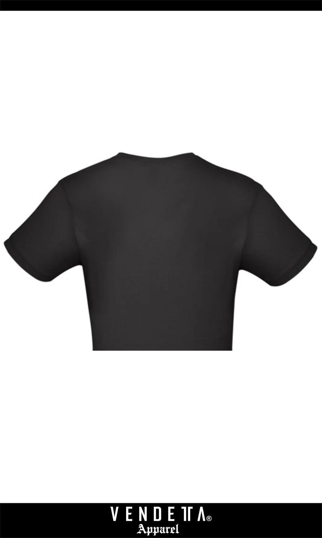 Tričko Dámske / CROP T-Shirt   / čierna - biela / v1720 – Obrázok 3