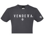 Tričko Dámske / CROP T-Shirt   / šedá tmavá / v1720