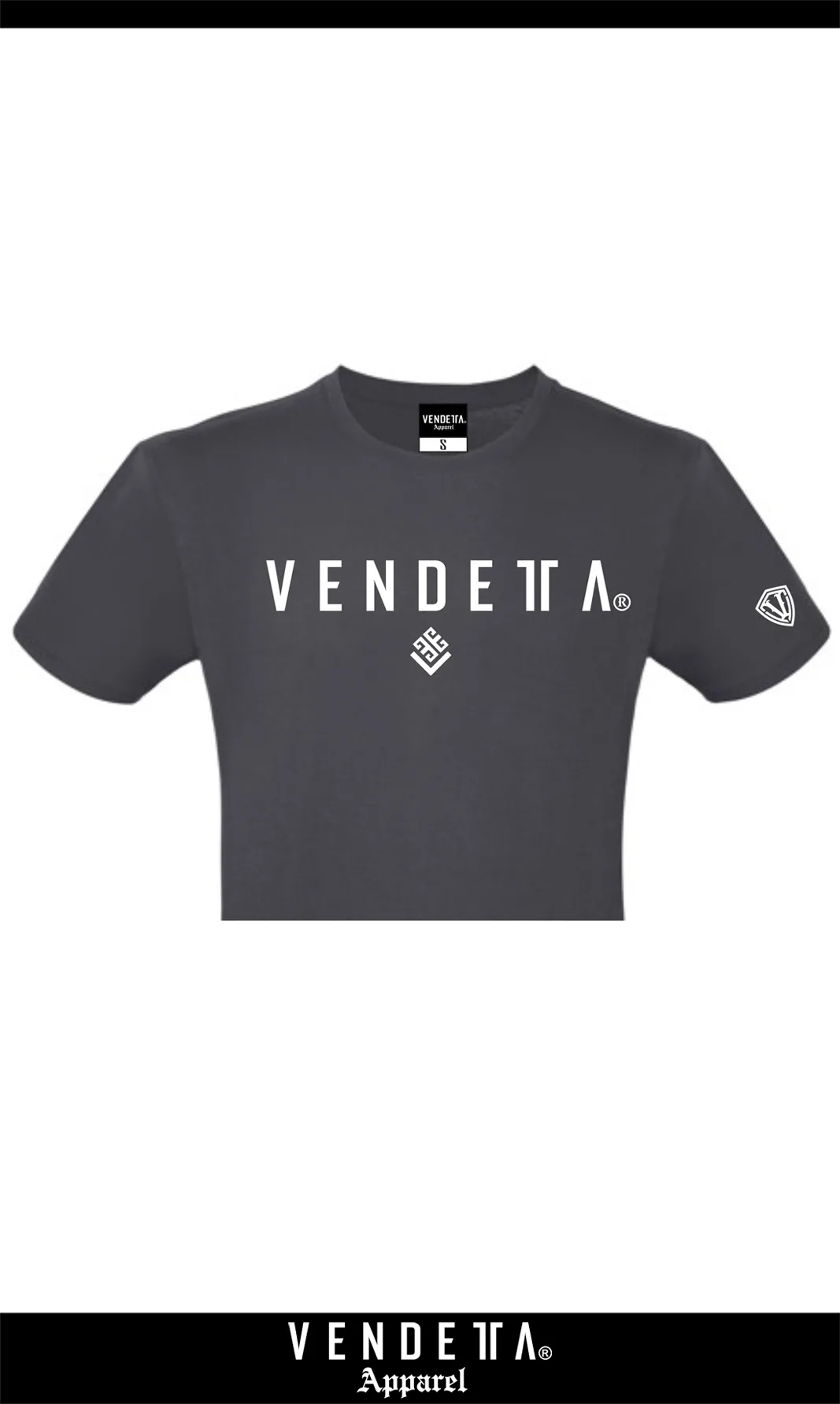 Tričko Dámske / CROP T-Shirt   / šedá tmavá / v1720 – Obrázok 1