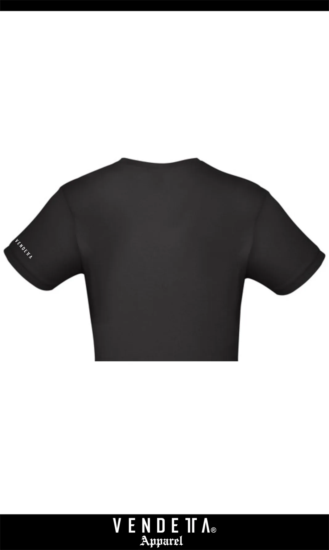 Tričko Dámske / CROP T-Shirt / čierna / v1721 – Obrázok 3