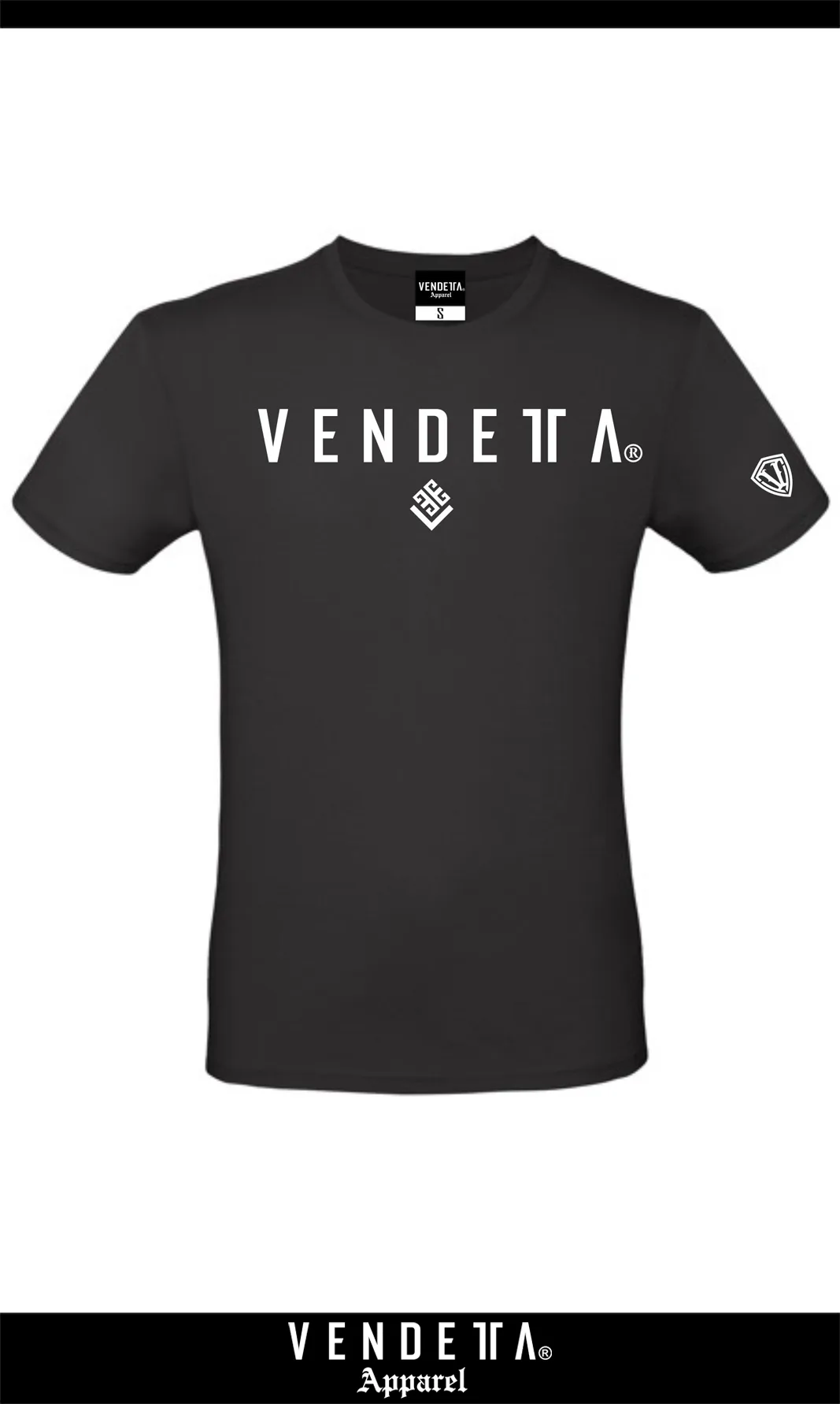 Tričko Dámske / Classic T-Shirt  / čierna - biela / v1722 – Obrázok 1