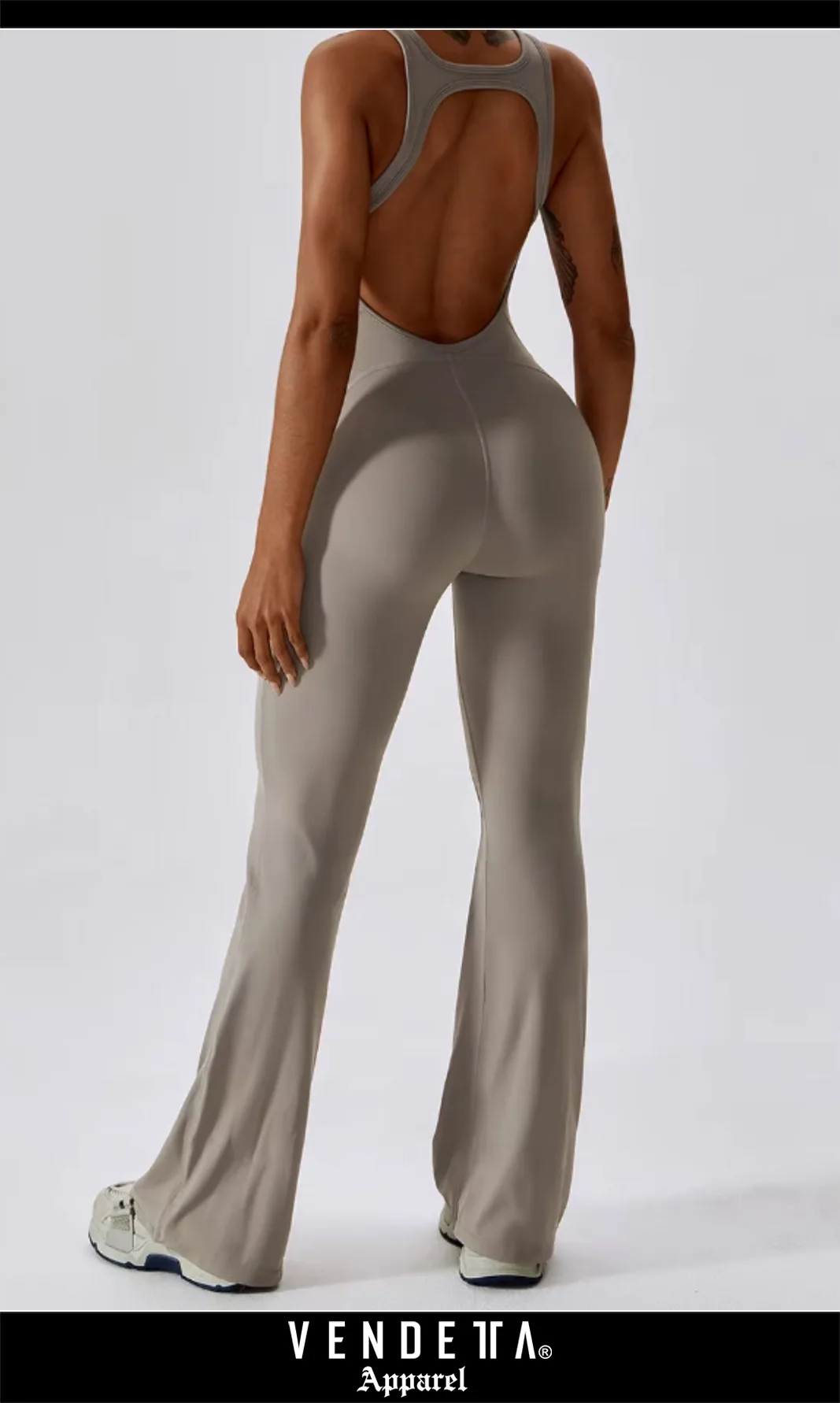 Overal Zvonový Leginy - Dámsky / Overall leggings Classic / Natural / v1732 – Obrázok 2