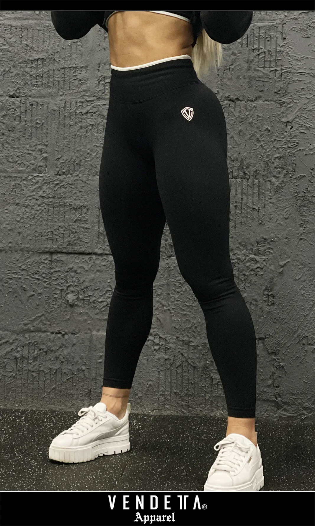 v1736 black__f Legíny Bezšvové Dámske / Vysoký Pás / Seamless Leggings / SET / Čierna / v1736 – Obrázok 1