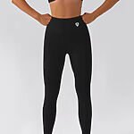 Leginy + Top - Súprava Dámska / leggings push up - Top SET / Čierna / v1752