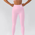 Leginy + Top - Súprava Dámska / leggings push up - Top SET / Ružová / v1752