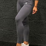 Legíny Bezšvové Dámske / Vysoký Pás / Seamless Leggings / SET / Šedá / v1736