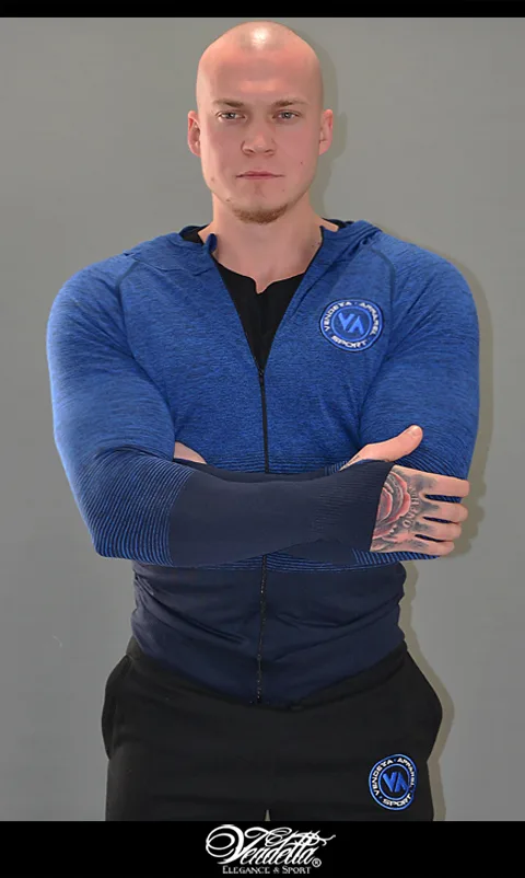 Mikina SPORT Pánska / Modrá / V752 – Obrázok 1