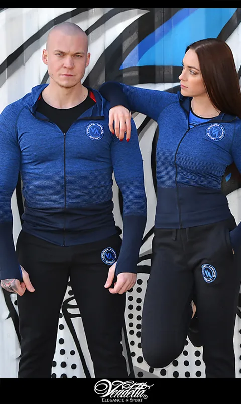 Mikina SPORT Pánska / Modrá / V752 – Obrázok 4