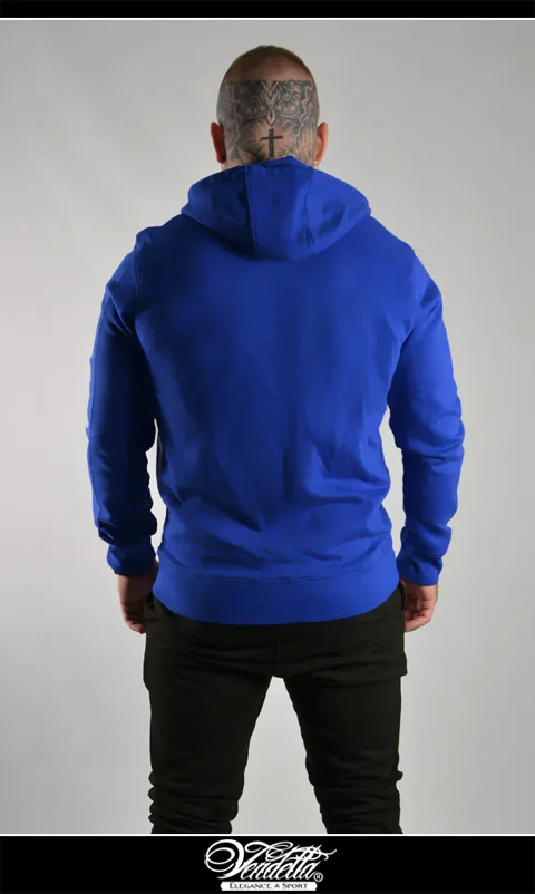 Mikina Pánska na zips / HARDGYM Hoodie zipper / Modrá / v1111 – Obrázok 3