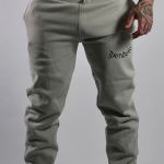 Tepláky Pánske / Sweatpants Carbon / Biela - light asphalt / v1235