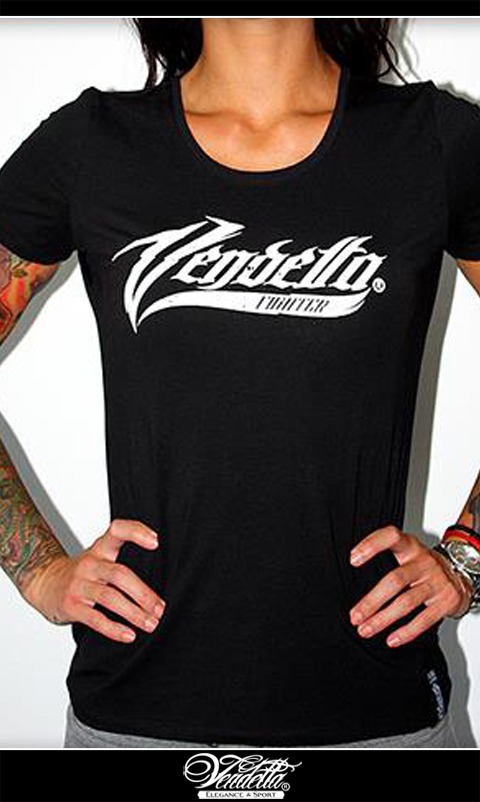 Tričko Dámske / Vendetta Fighter Black / Čierna / v106