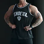 Tielko Pánske Dres / HardWorkout tank top  / Čierna / v1483