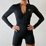 Overal Leginy ženy / FIT FASHION Overall T-Shirt Diamond / Čierna / v1435