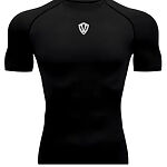 TRIČKO SPORT PÁNSKE / Krátke Kompresné / T-Shirt Sport / Čierna / v1595