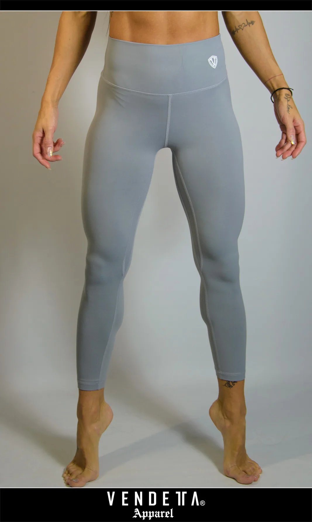 Legíny Dámsky / Leggings Classic / Šedá / v1493 – Obrázok 2