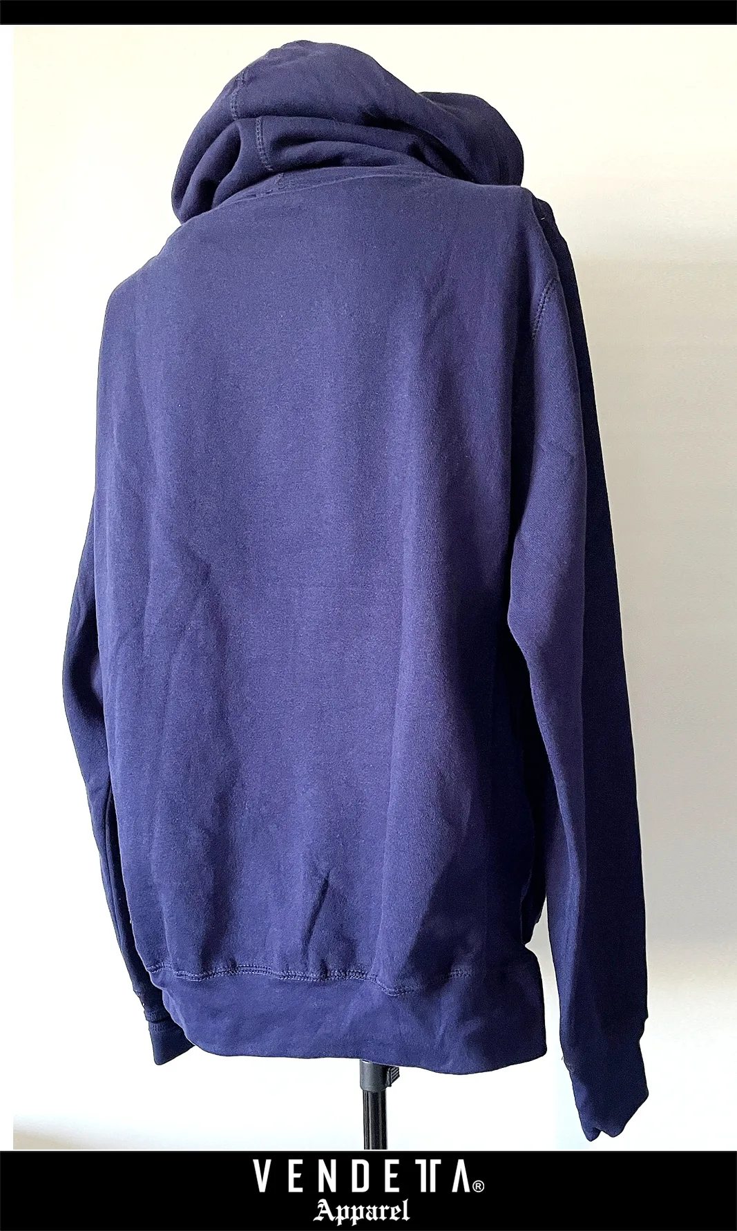 Mikina s kapucňou UNI / Vyšívaná / Hoodie Oversize / Modrá / v1585 – Obrázok 3