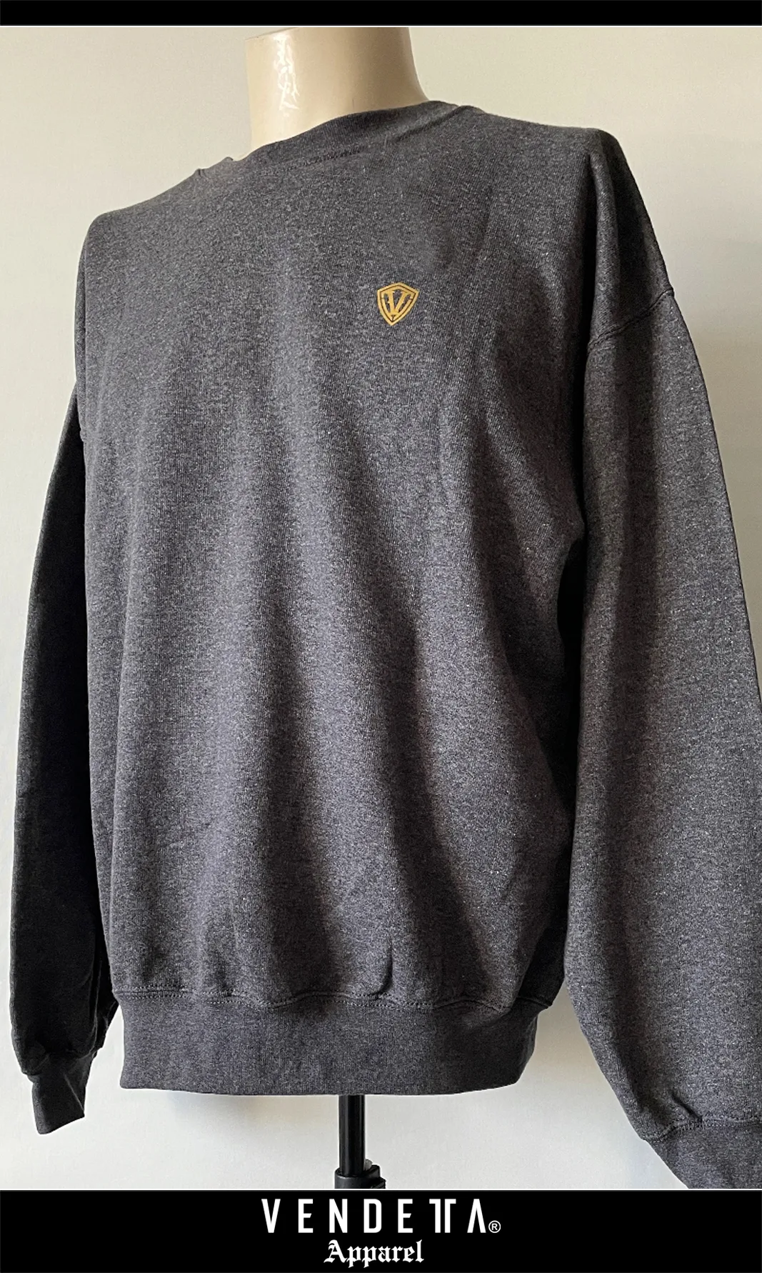 Mikina Pánska / Hoodie CLASSIC GOLD  / Šedá / v1599 – Obrázok 3