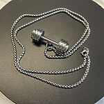 Reťiazka činka / Hard Gym / Silver / Strieborná / v1612