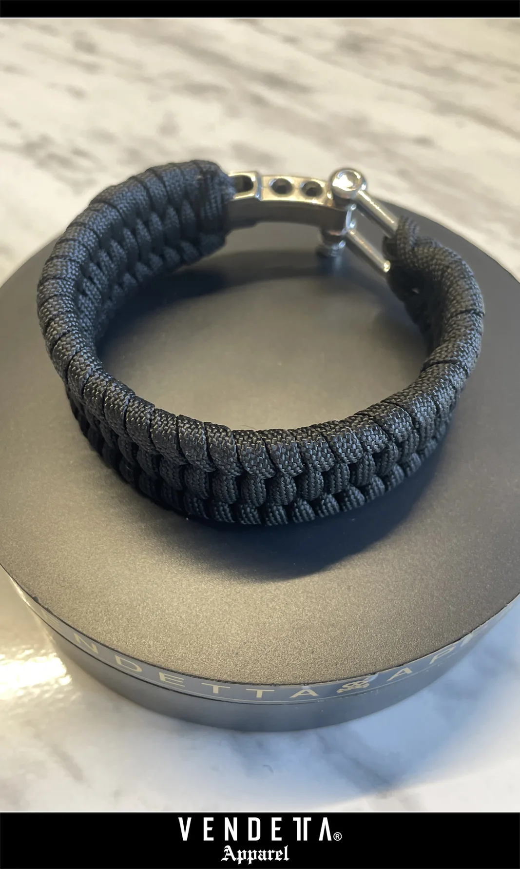 Náramok / Paracord Army / Čierna / v1615 – Obrázok 2