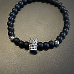 Náramok / King - Queen / Strieborná / v1617