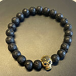 Náramok / Skull Gold / Zlatá / v1618