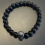 Náramok / Skull Black / Čierna / v1619
