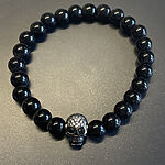 Náramok / Skull Black / Čierna / v1619