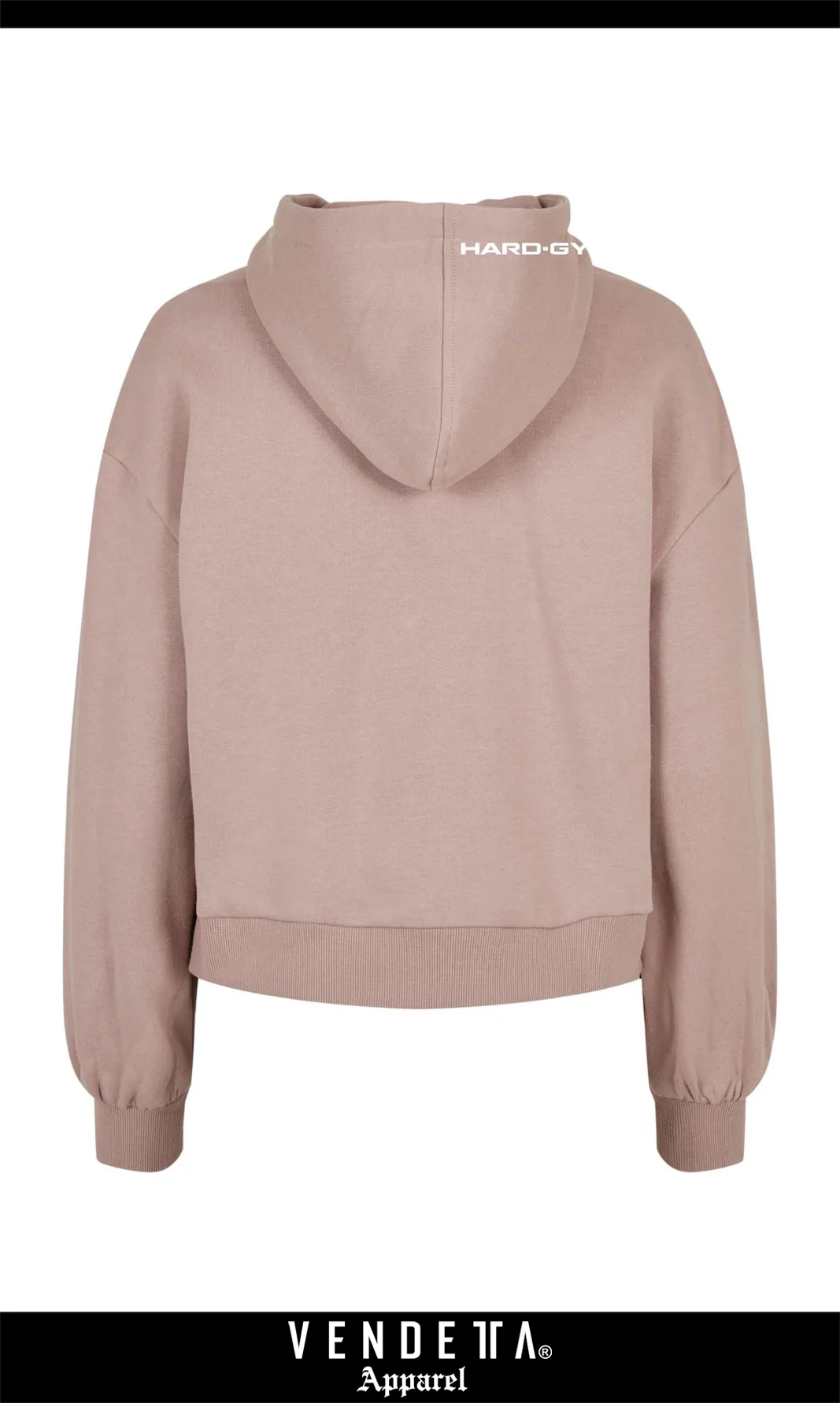 Mikina Oversize Crop Dámska / Oversized Hoody / Ružová / v1637 – Obrázok 4