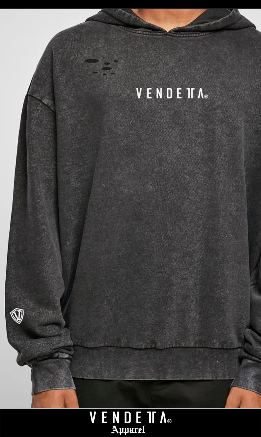 Mikina Oversize Dámska / Oversized Hoody Batika / Čierna / v1639 – Obrázok 3