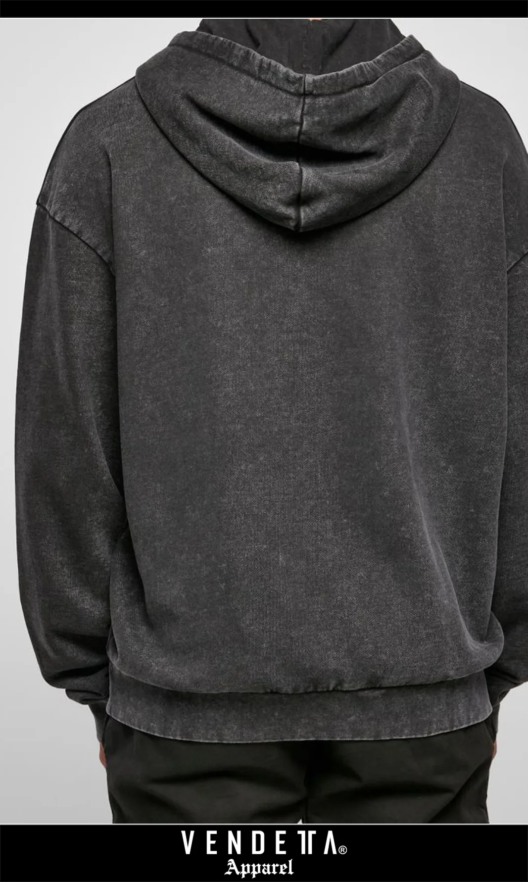 Mikina Oversize Dámska / Oversized Hoody Batika / Čierna / v1639 – Obrázok 4