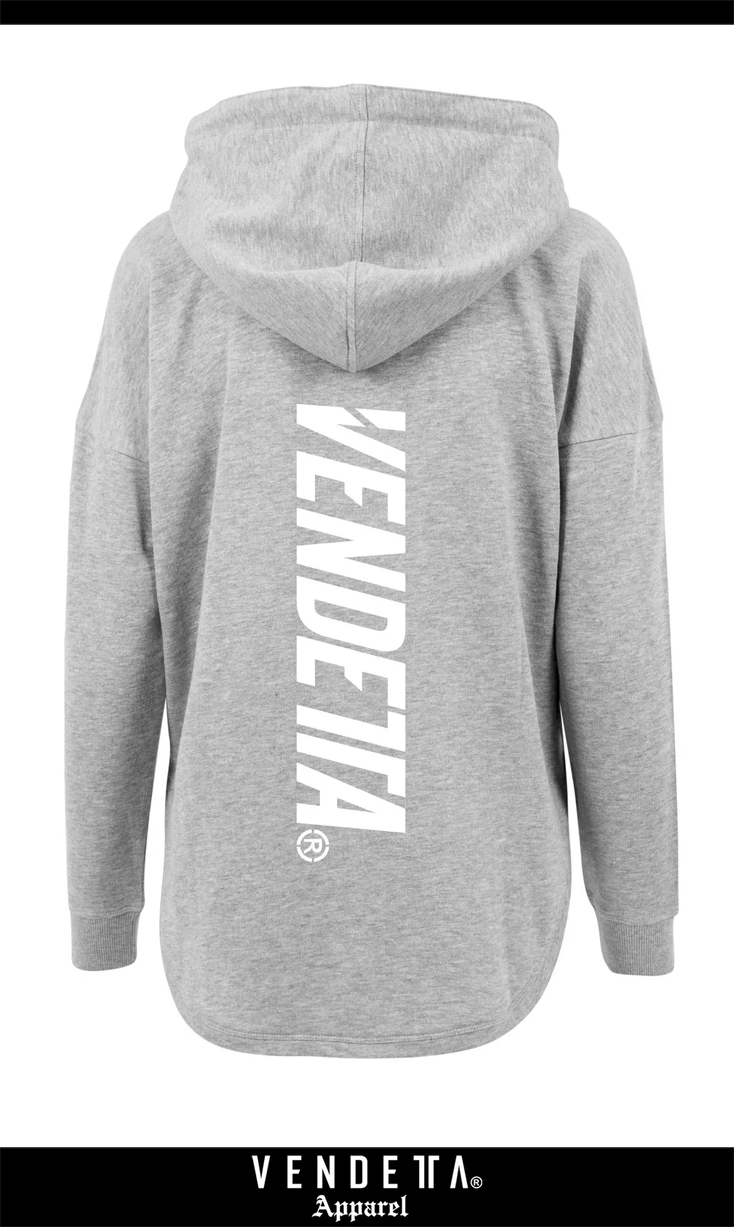 Mikina s kapucňou Dámska / Hoody / Šedá / v1641 – Obrázok 3