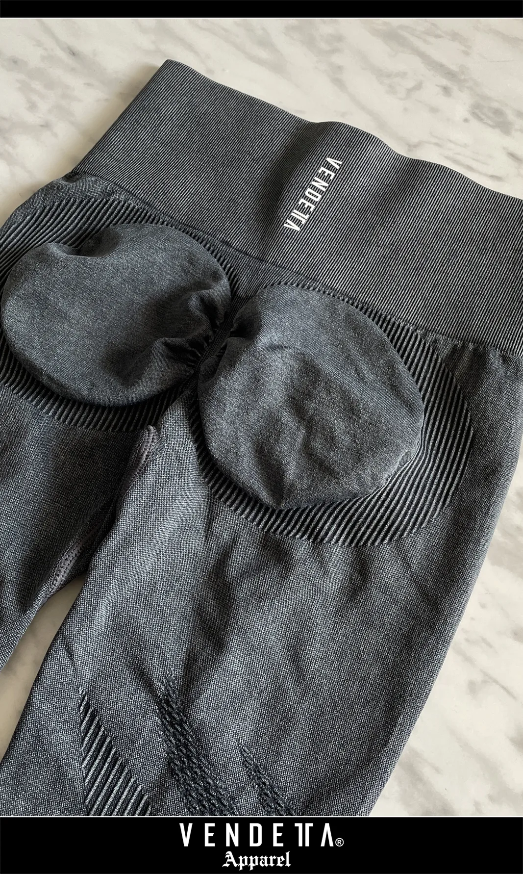 Legíny Bezšvové Batikované Dámske / Leggings Push UP / Hnedá / v1652 – Obrázok 4