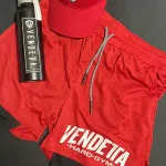 Kraťasy Sport Muži / Sport Shorts / Hardgym no2 / Červená / v1556